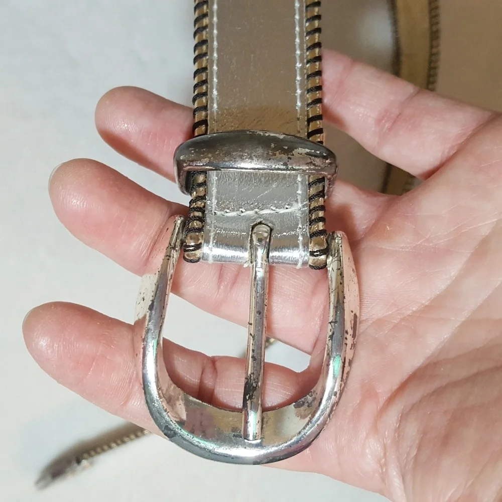 Vintage Pellateri Belt Silver and Gold S - Picture 2 of 4